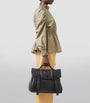 Mulberry Black Oversized Leather Alexa Cross-Body Bag