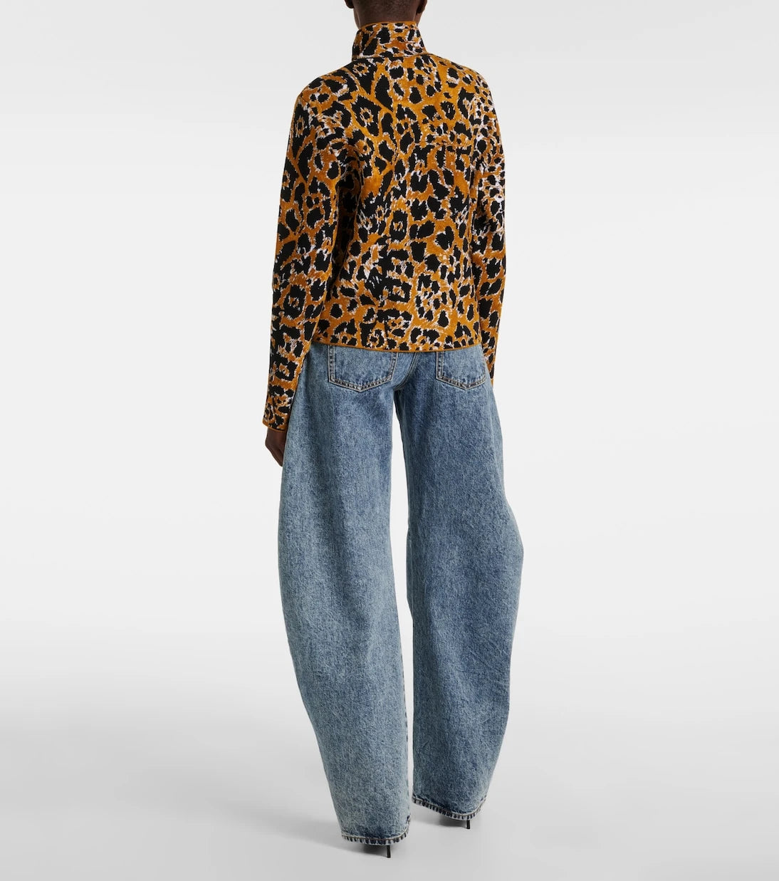 Alaïa - Leopard jacquard sweater