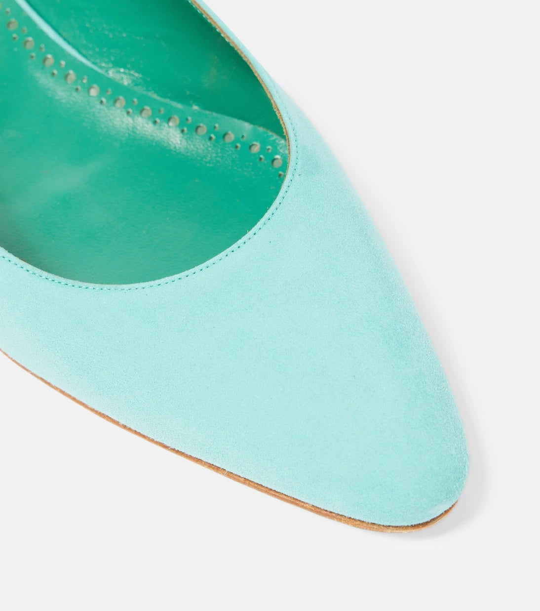 Manolo Blahnik - Sawra 10 suede slingback flats