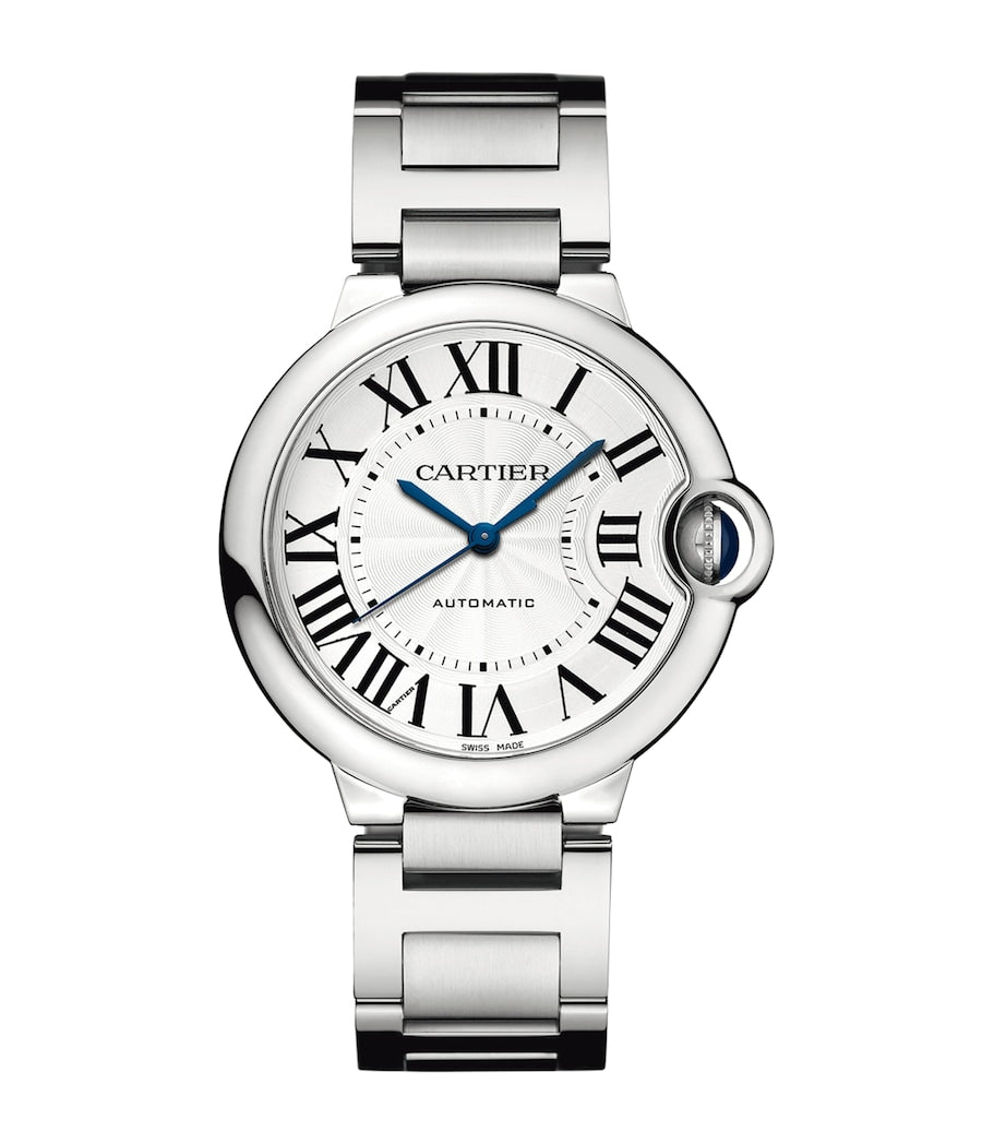 Stainless Steel Ballon Bleu de Cartier Watch 36.6mm