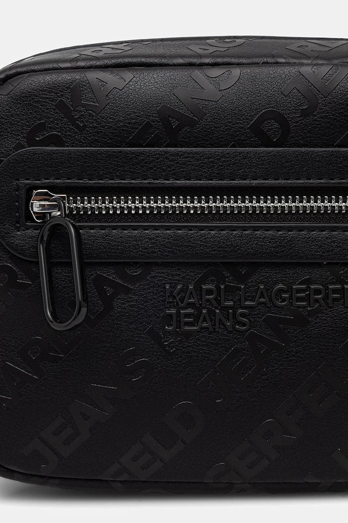 Karl Lagerfeld Jeans erkek suni deri omuz çantası
