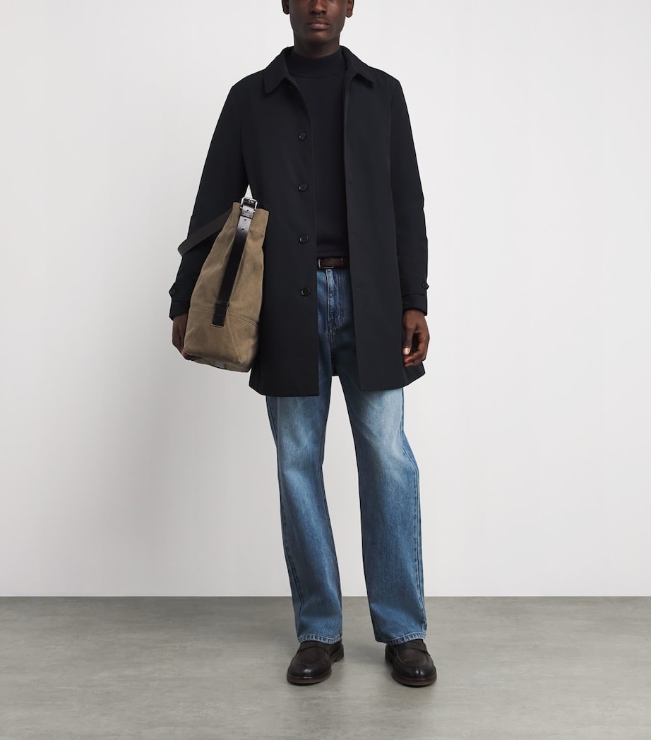 Sandro Paris Blue Wool High-Neck Sweater