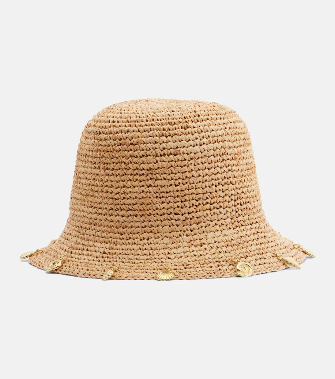 Oséree - Embellished raffia bucket hat
