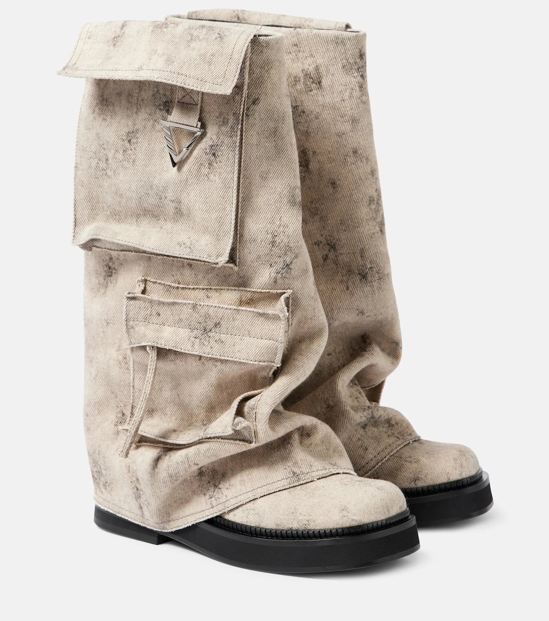 The Attico - Robin canvas combat boots