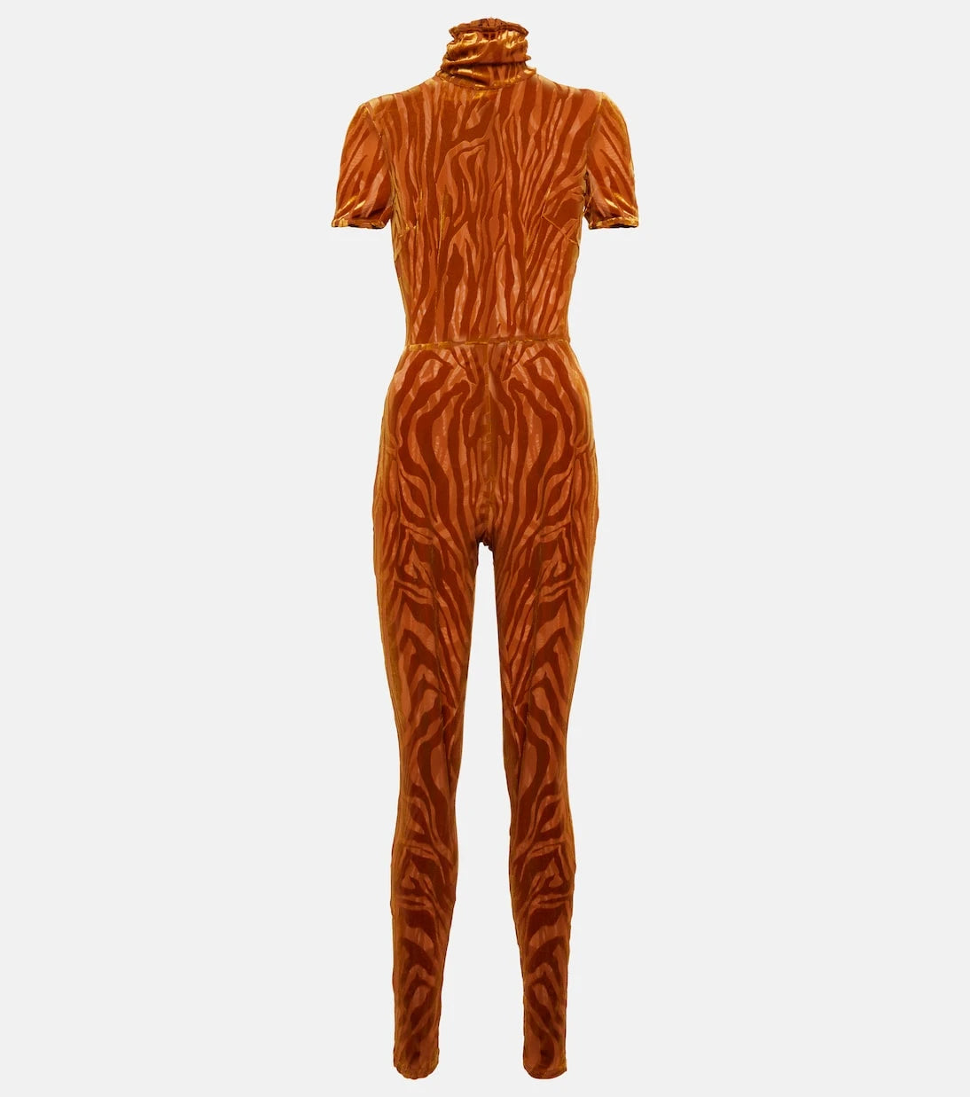 Alex Perry - Benton devoré zebra-print catsuit