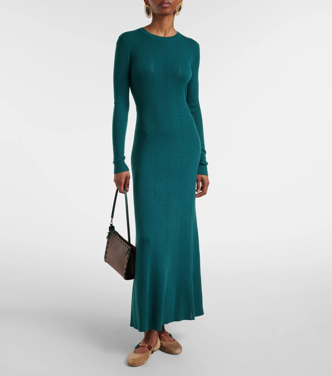 Gianvito Rossi - Shanti embellished suede ballet flats