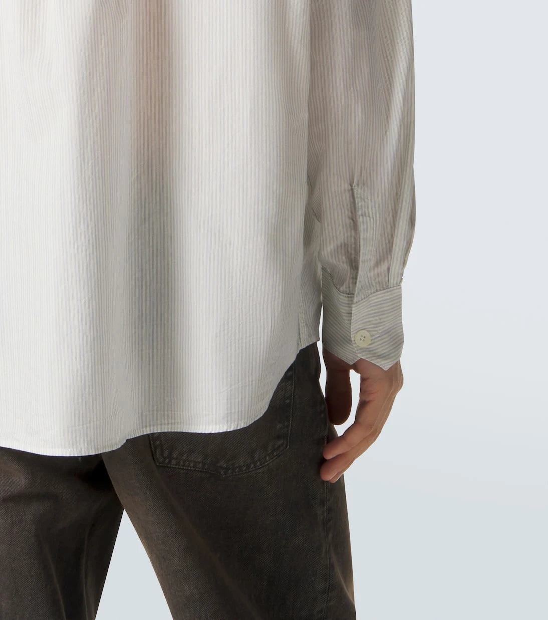 Our Legacy - Above striped cotton-blend shirt