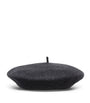 Brunello Cucinelli Black Wool Beret