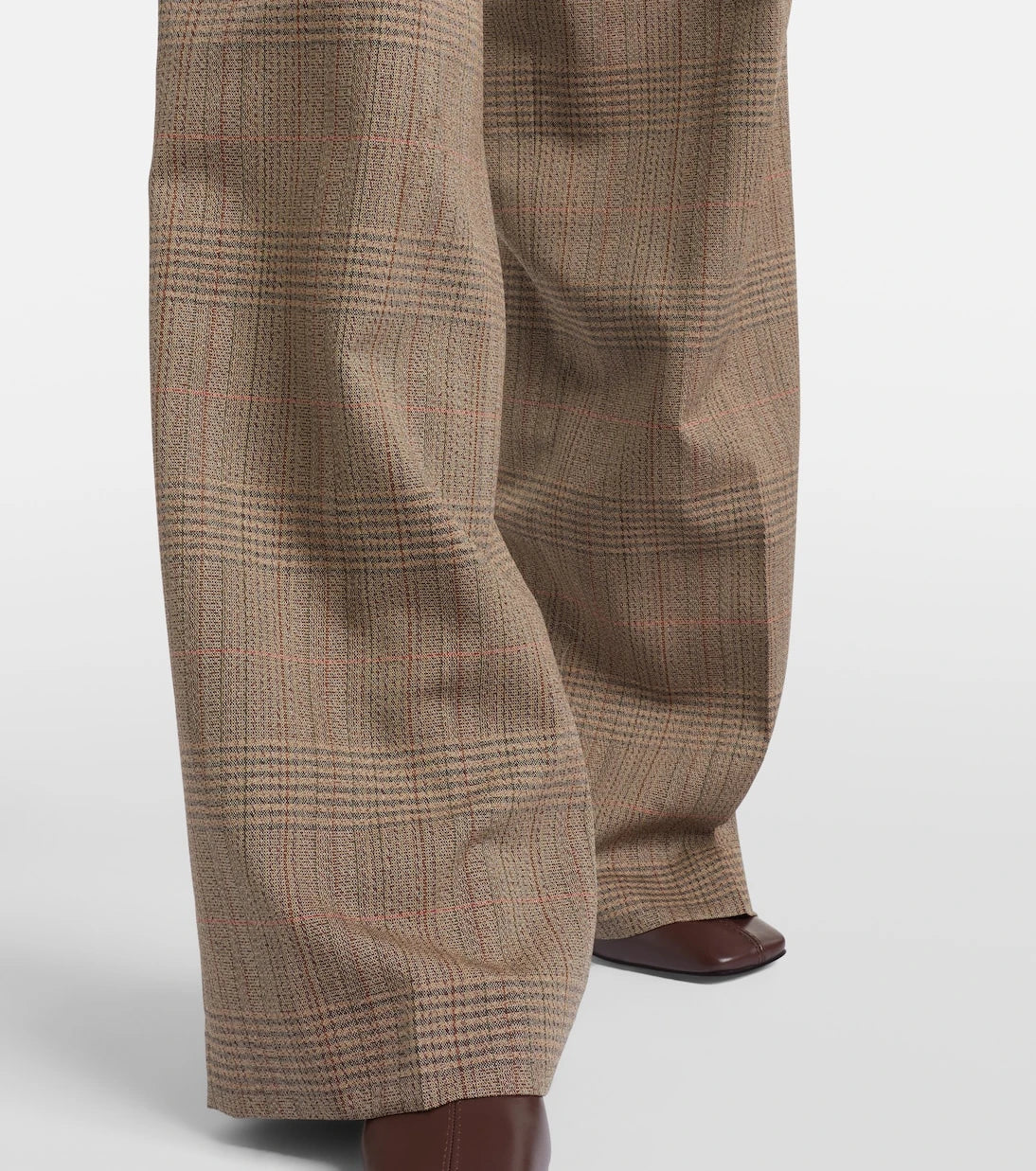 Róhe - Checked virgin wool straight pants