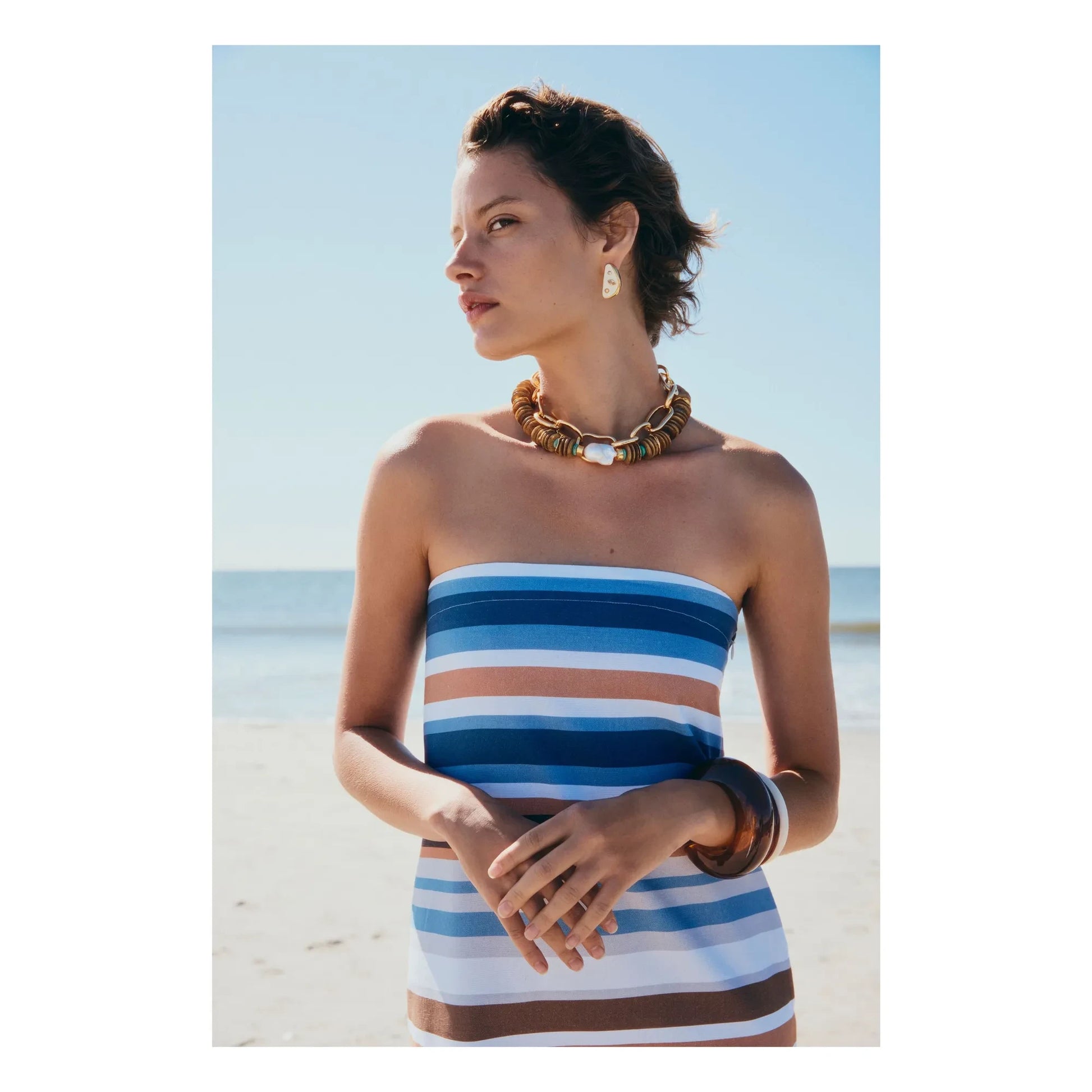 Lizzie Fortunato - Bow bracelet | Brown