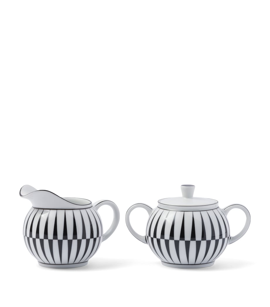 Prada Stripes Creamer Jug and Sugar Pot Set