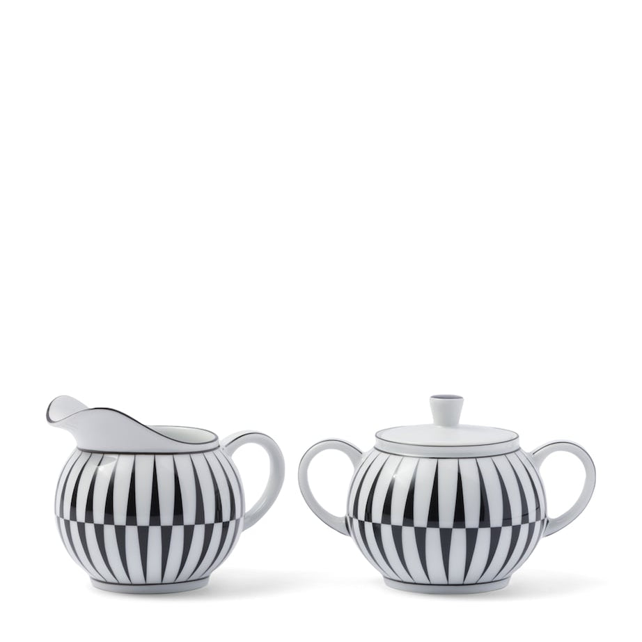 Prada Stripes Creamer Jug and Sugar Pot Set