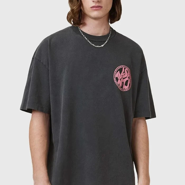 Памучна тениска AllSaints DISTORTION