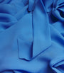Loretta Caponi Blue Silk Georgette Cassandra Robe
