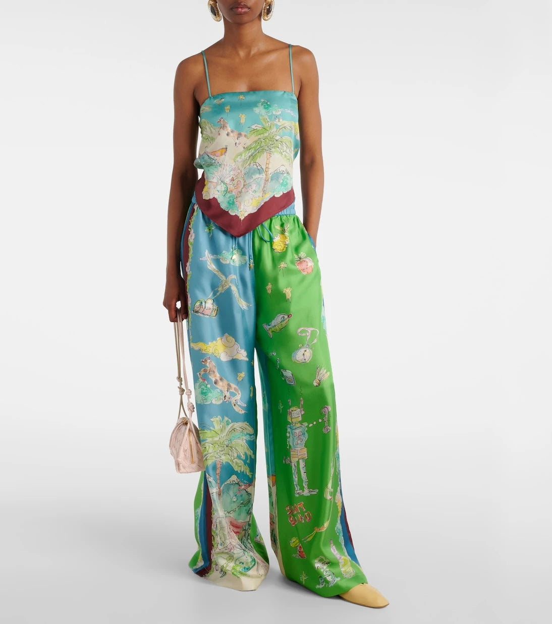 Alémais - Daria printed silk top