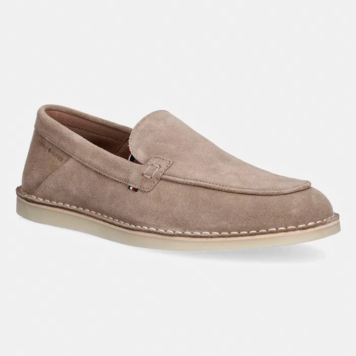 Tommy Hilfiger Erkek Süet Mokasen HILFIGER STITCHDOWN SUEDE LOAFER
