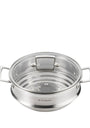 3-Ply Stainless Steel Sauté Multi-Steamer with Glass Lid (24cm)