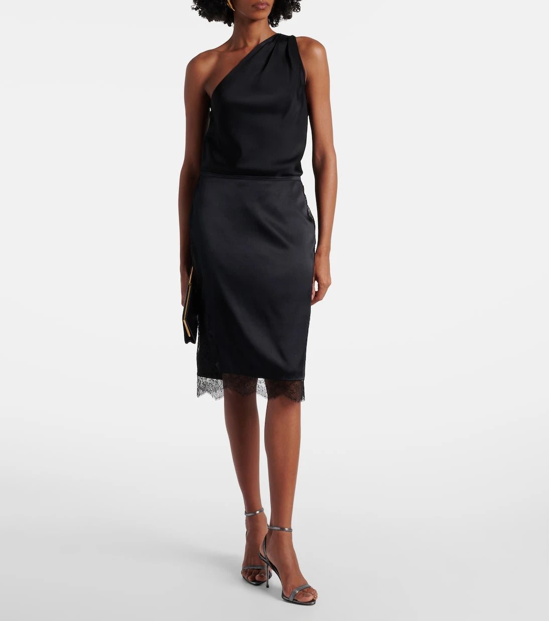 Tom Ford - Silk-blend crêpe satin pencil skirt
