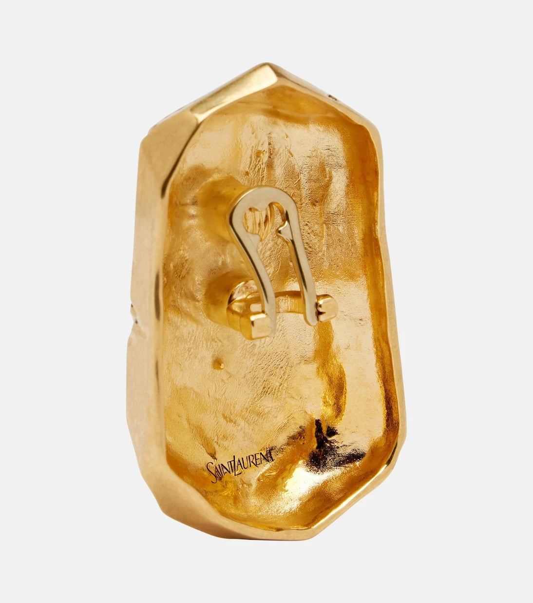 Saint Laurent - Organic clip-on earrings