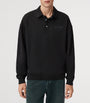 Black Cotton Xander Polo Sweatshirt
