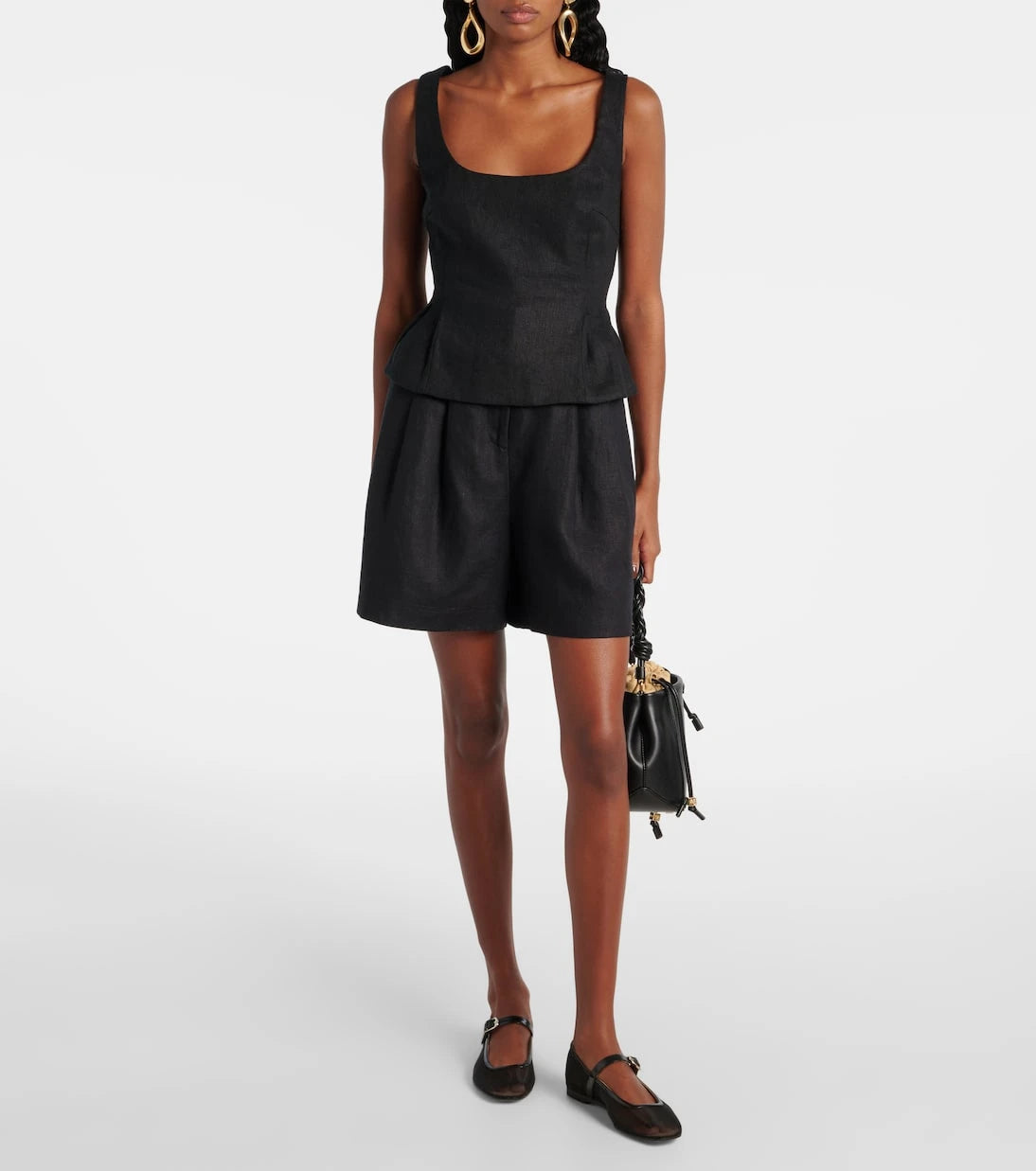 Posse - Rosalie peplum linen top
