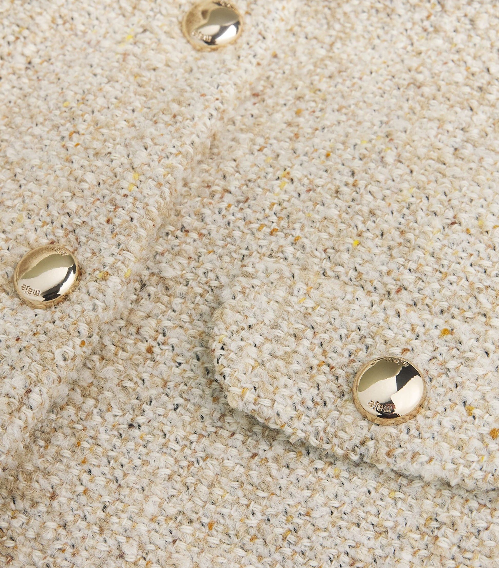 White Bouclé Tweed Jacket