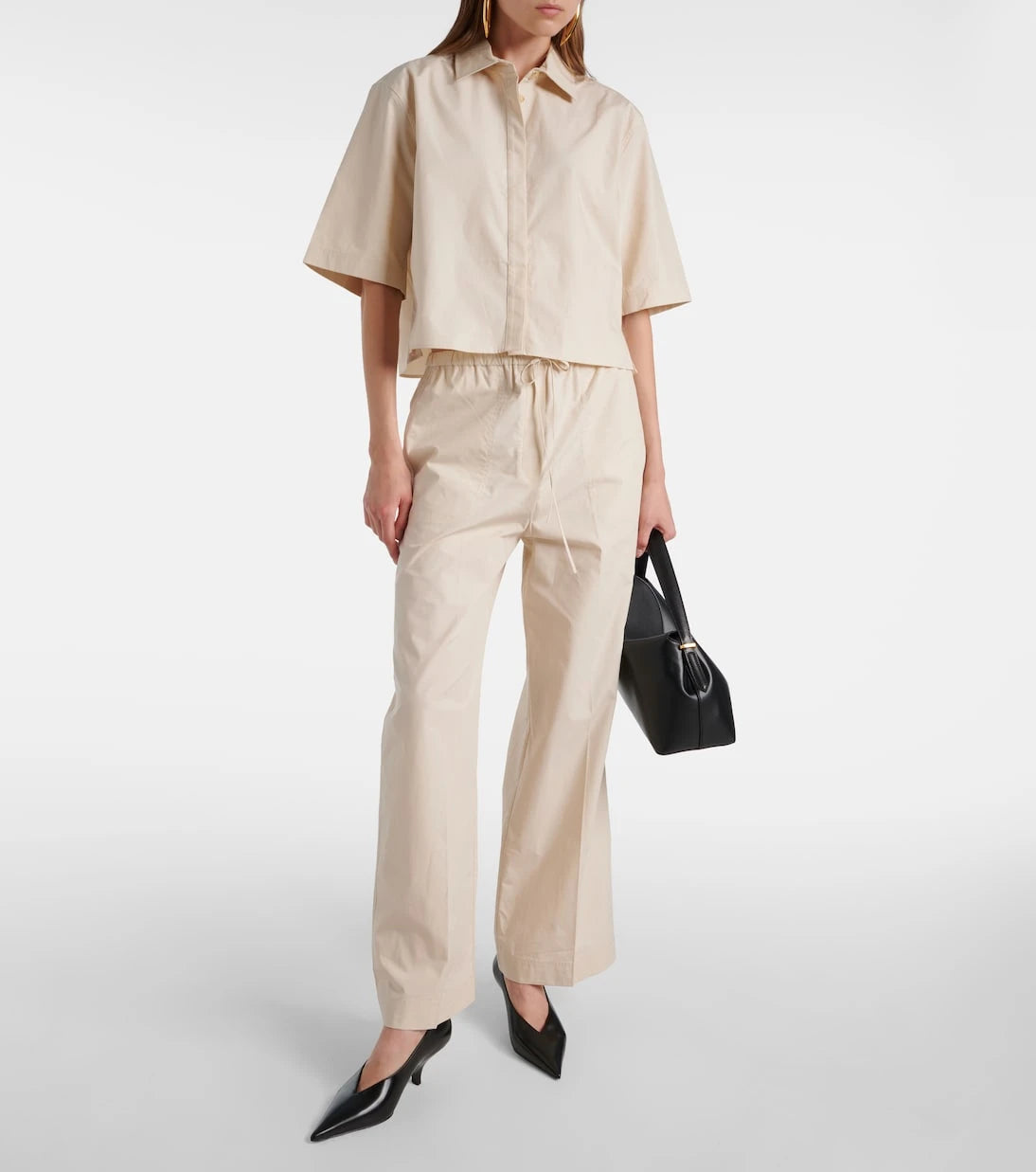 Toteme - Jacquard striped cotton shirt