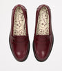 DUKE & DEXTER Burgundy Leather Wilde Penny Loafers