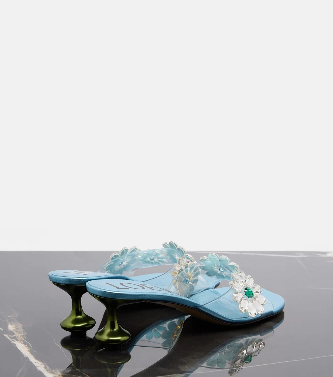 Loewe - Paula's Ibiza Toy Crystal Flowers mules