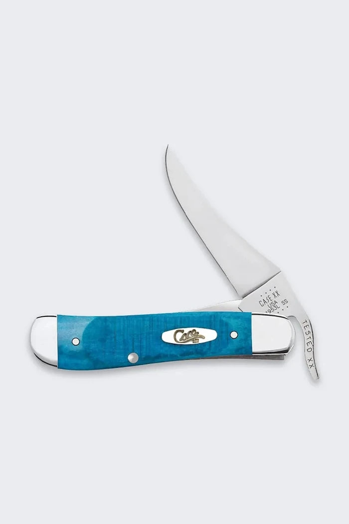Джобно ножче Case Caribbean Blue Bone Sawcut Jig RussLock 10,7 cm
