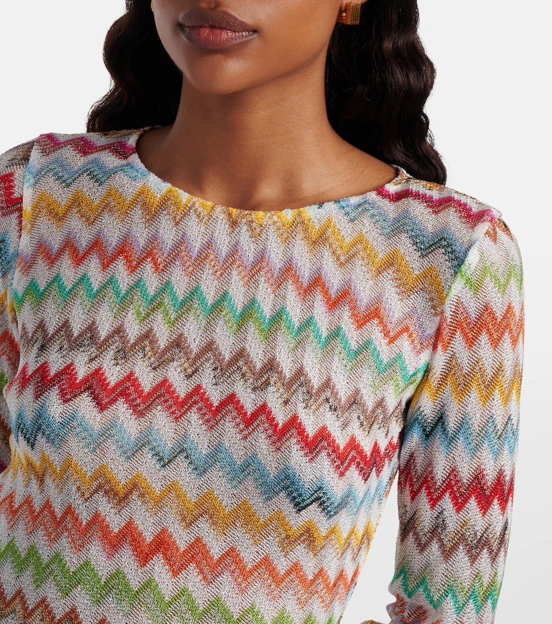 Missoni - Zigzag lamé minidress