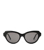 Black Acetate Swan Slim Sunglasses