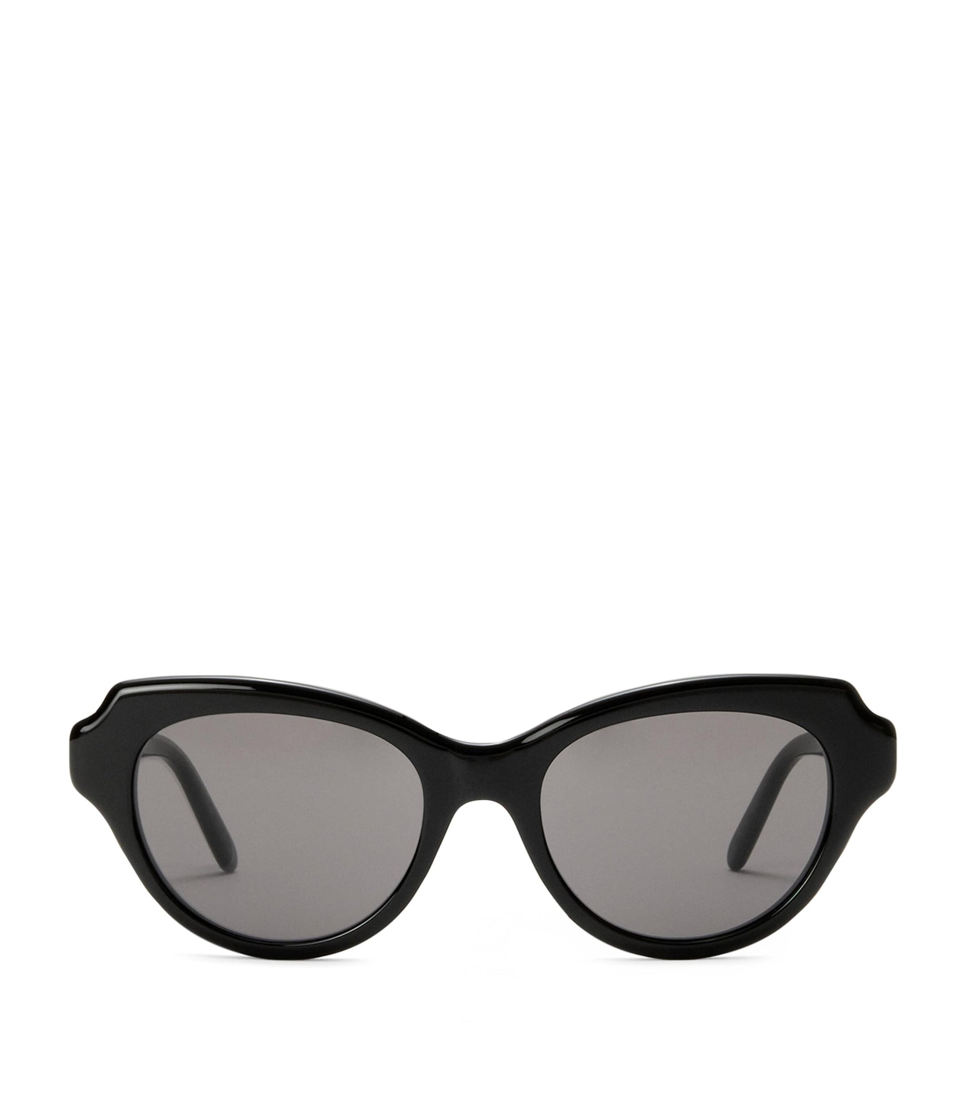Black Acetate Swan Slim Sunglasses