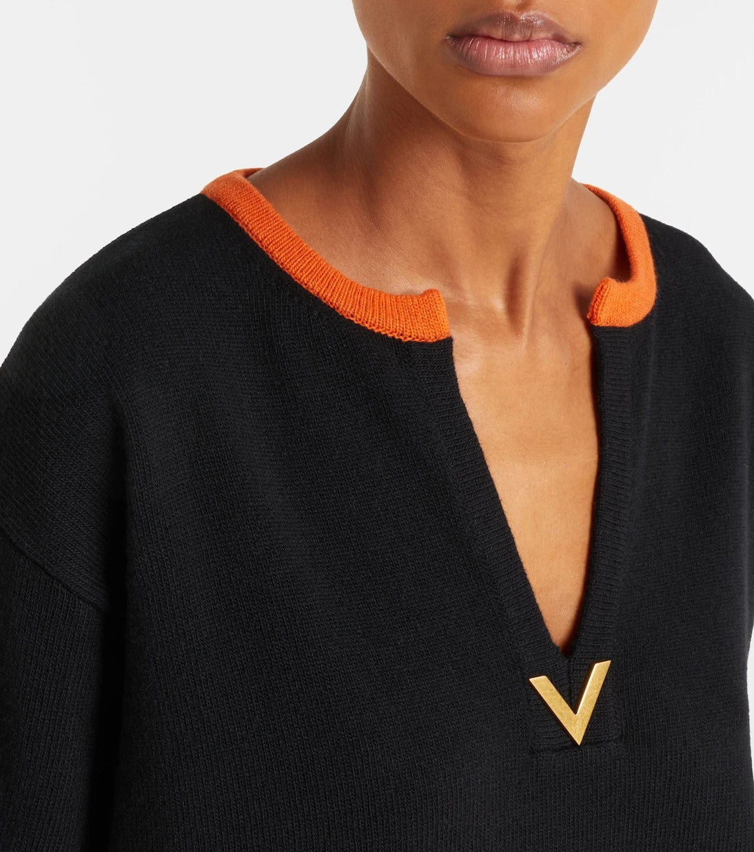 Valentino - VGold virgin wool sweater