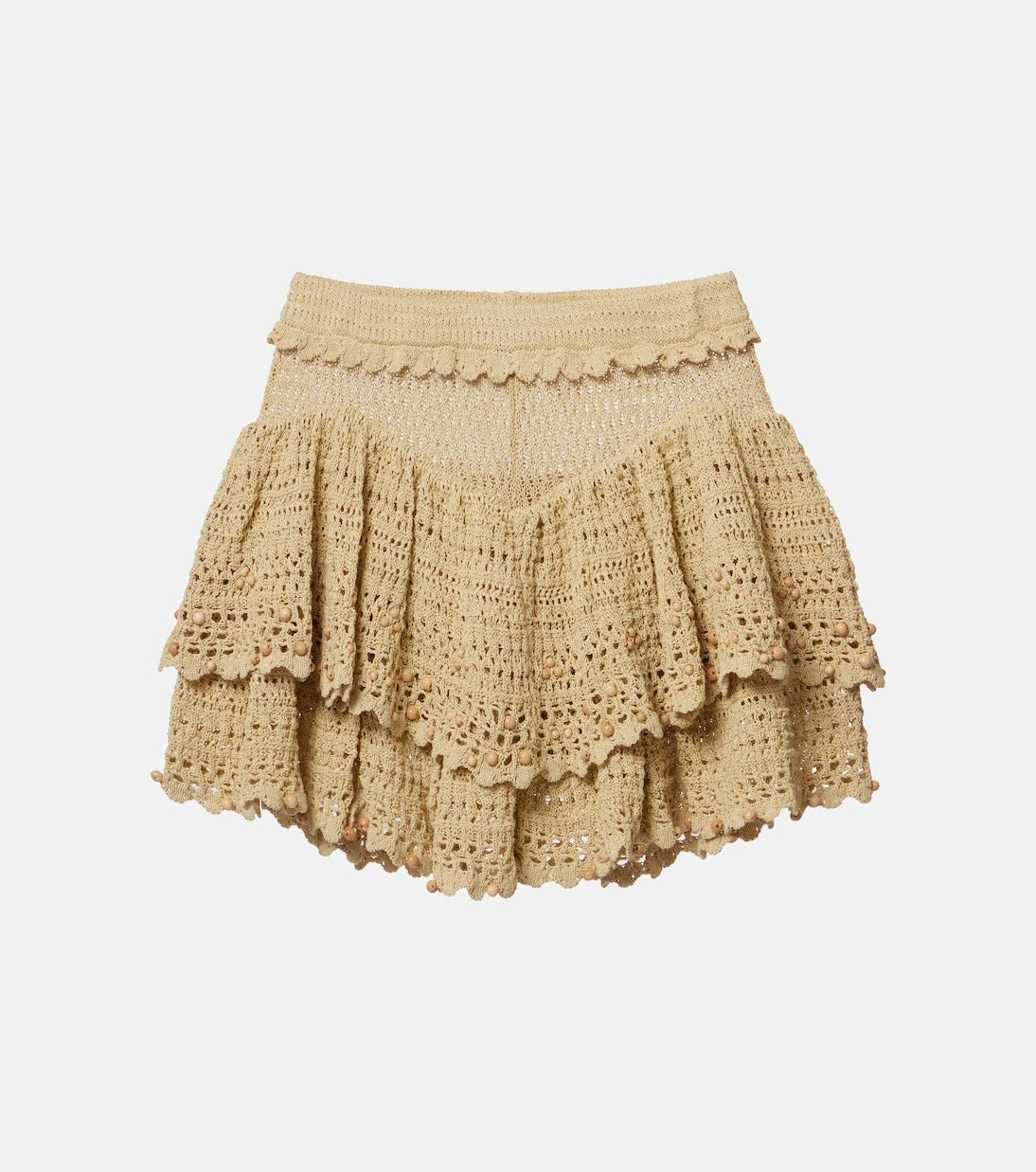 Isabel Marant - Olzea beaded crochet cotton-blend shorts