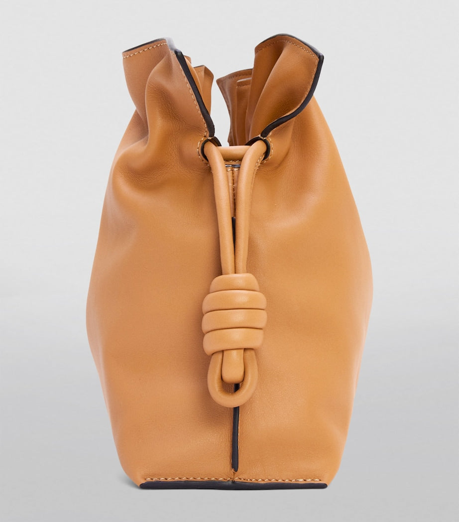 LOEWE Beige Leather Flamenco Purse