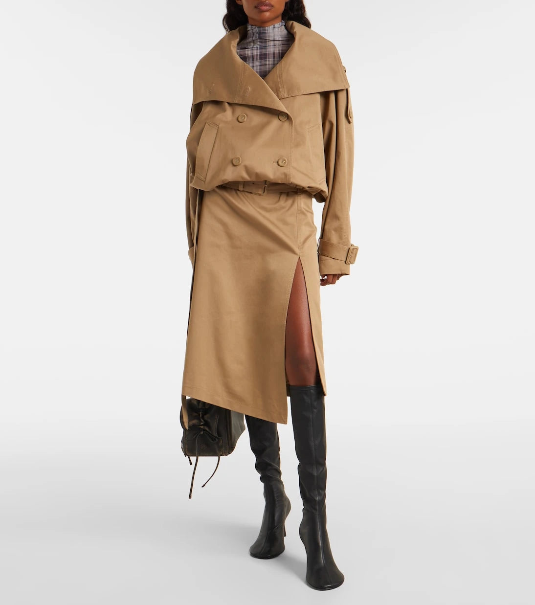 Acne Studios - حذاء برقبة عالية 75 جلد