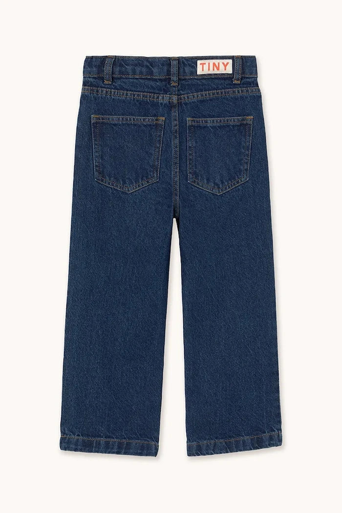 Детски дънки Tinycottons CHERRIES EMBROIDERED JEANS