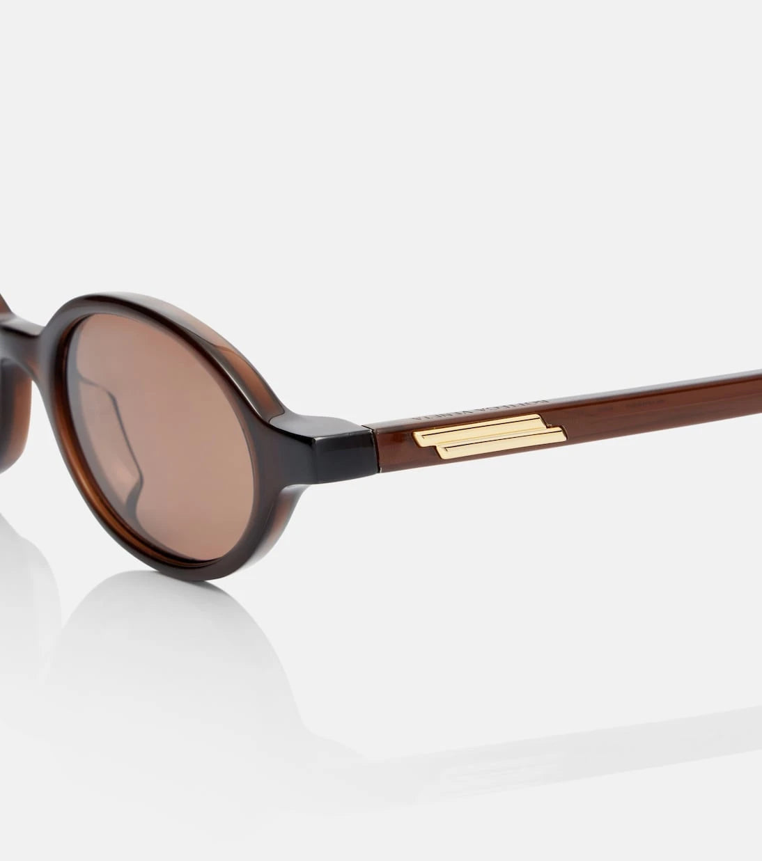Bottega Veneta - Slim Ribbon oval sunglasses
