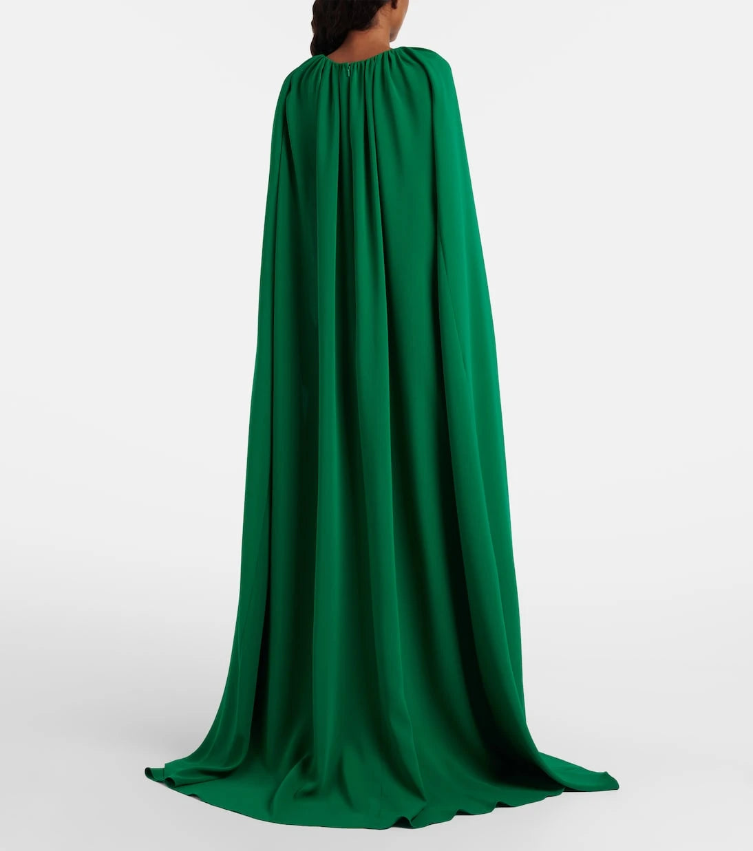 Oscar de la Renta - Cyclamen silk-blend georgette kaftan