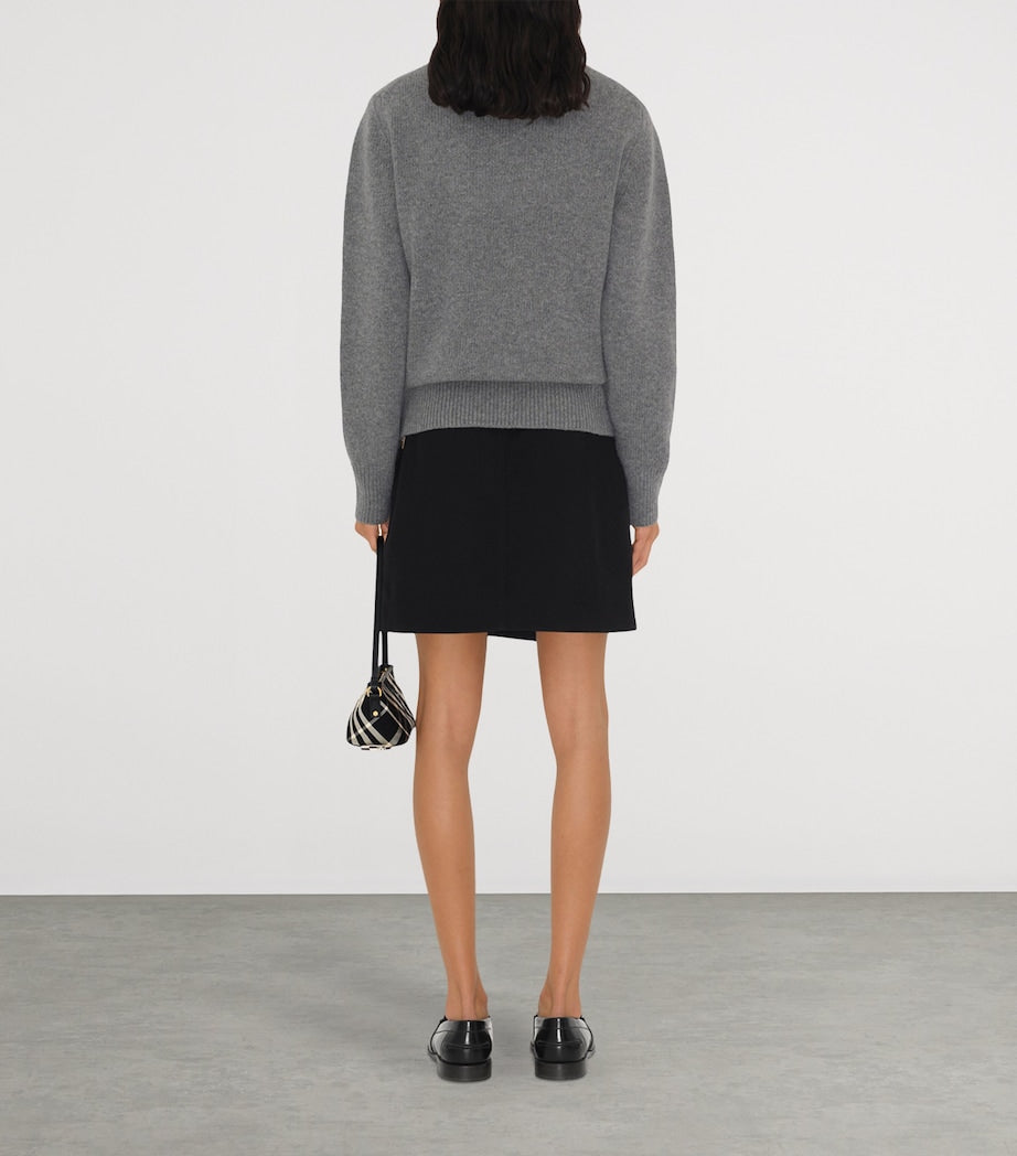 Grey Wool-Cashmere EKD Sweater