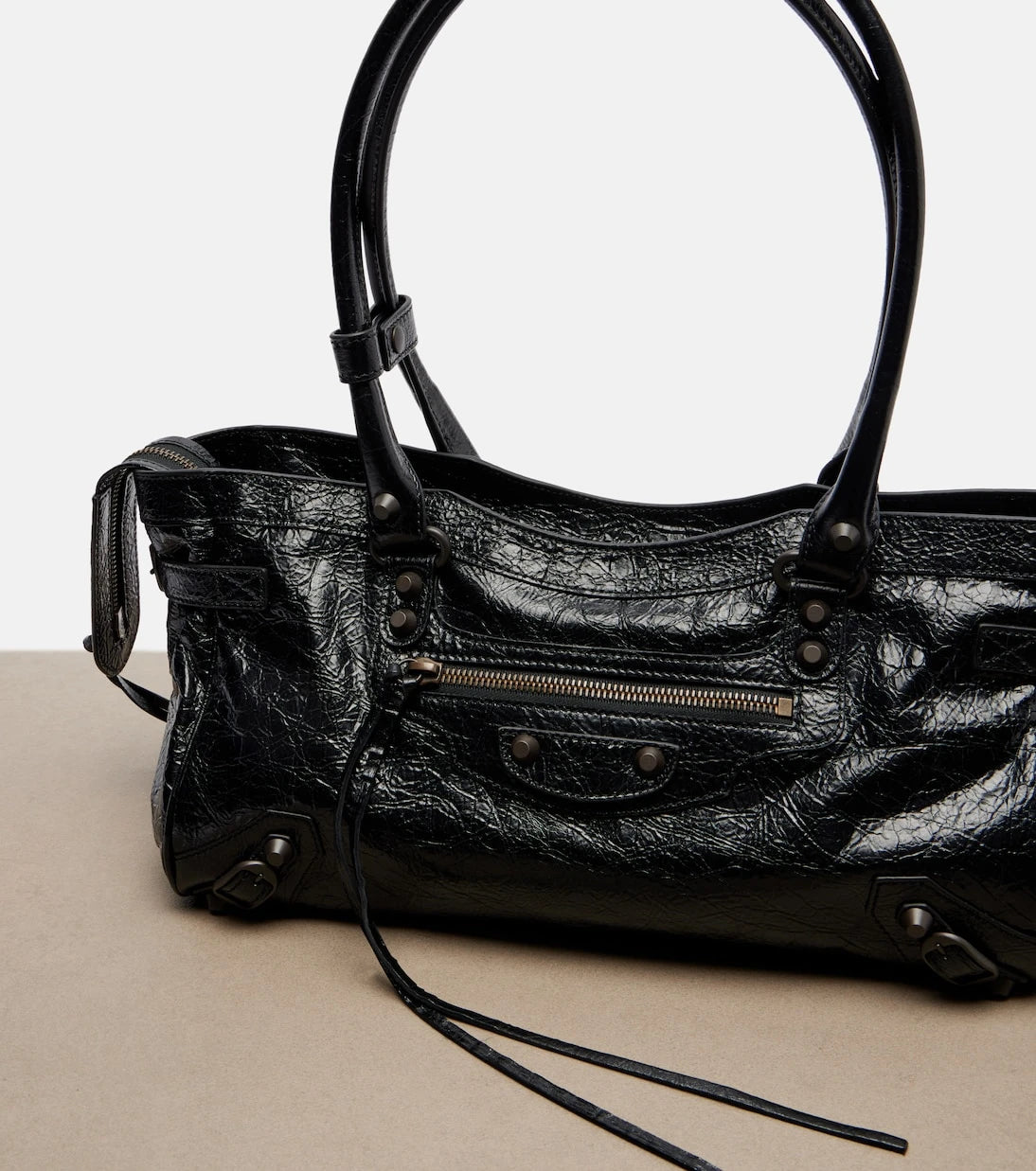Balenciaga - Le City East-West leather shoulder bag