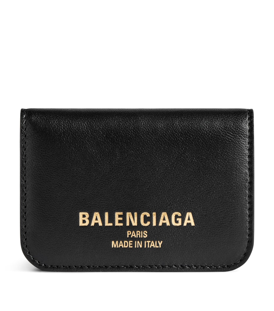 Black Mini Leather Cash 2.0 Trifold Wallet