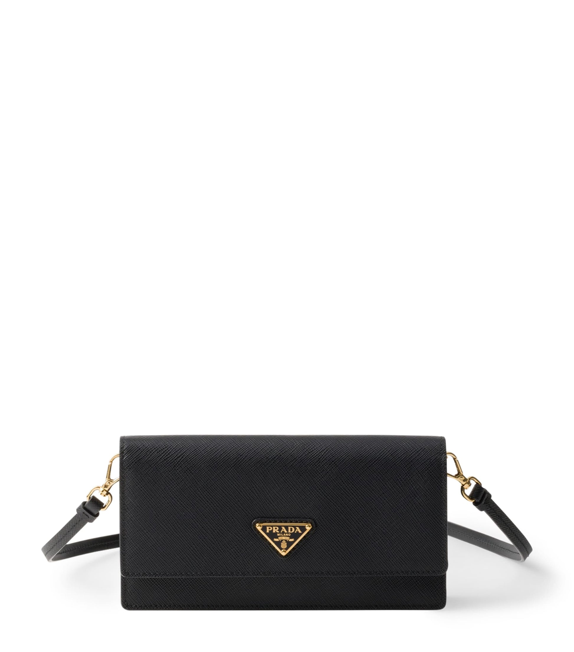 Prada Black Mini Saffiano Leather Cross-Body Bag