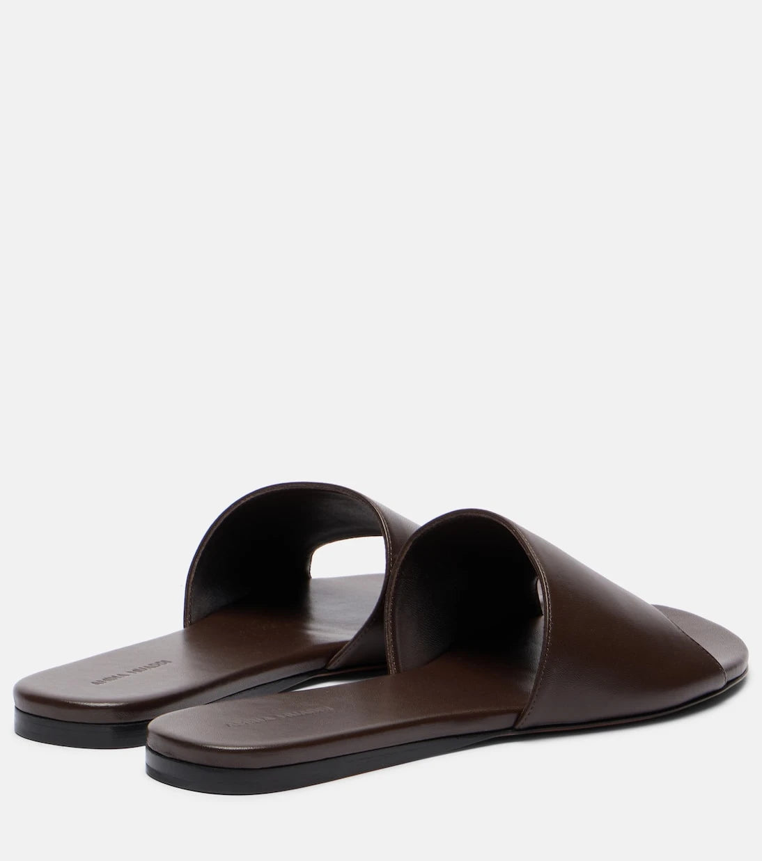 Amina Muaddi - Bianca leather slides