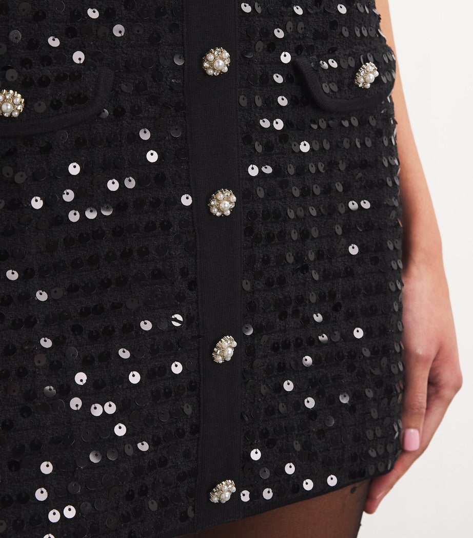 Sequinned Mini Skirt