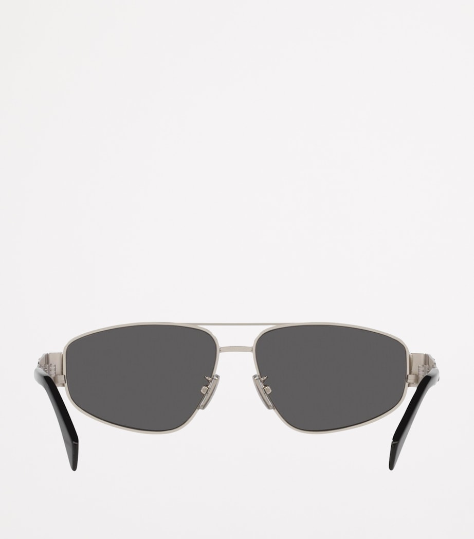 Celine Metal Triomphe Pilot Sunglasses