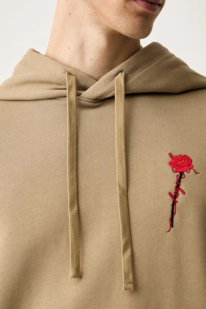 HUGO pamuk erkek kapüşonlu sweatshirt Diflowhood