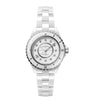 CHANEL Ceramic, Steel and Diamond J12 Calibre 12.2 Watch 33mm