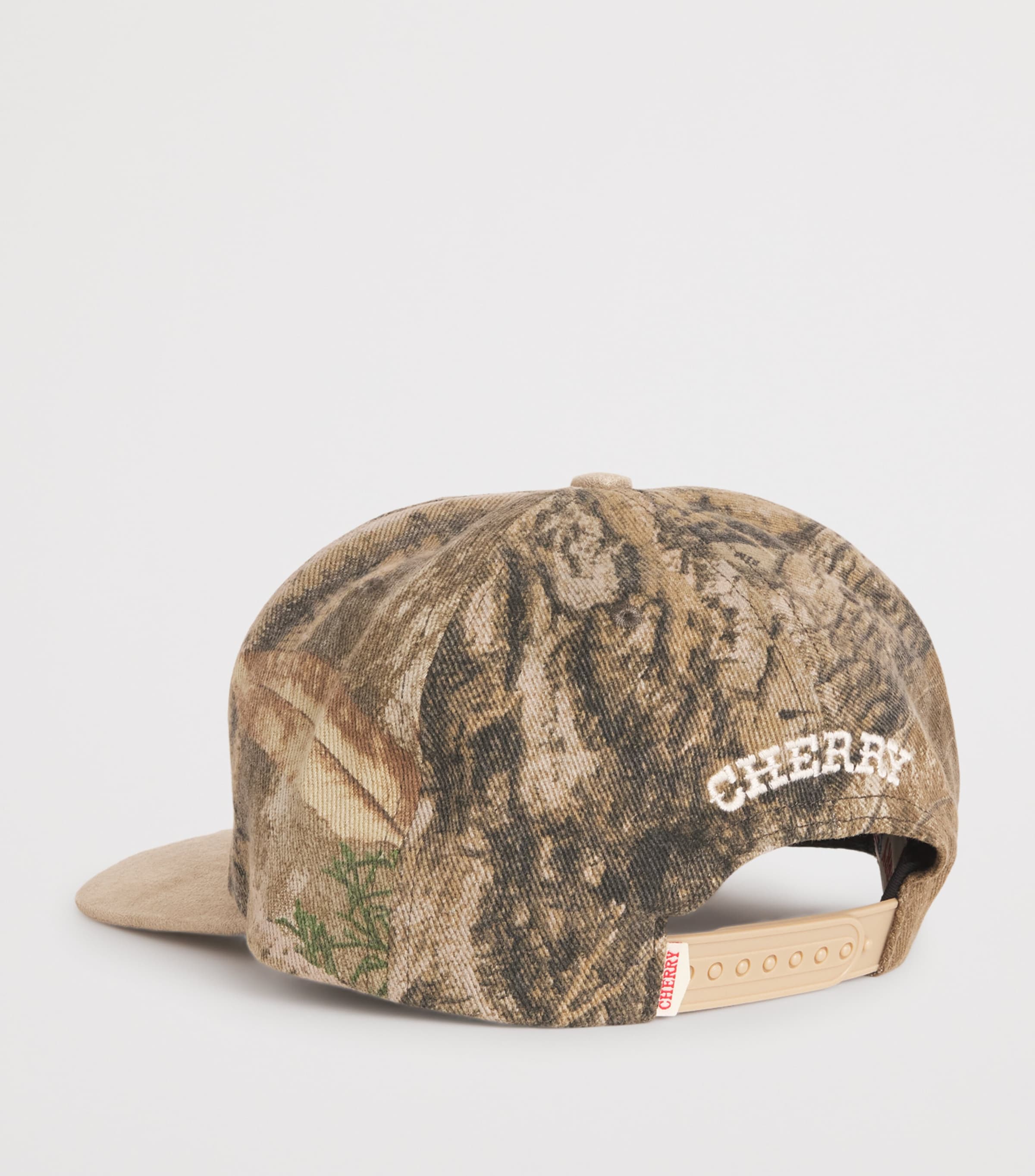 Canvas Camouflage Print Logo Baseball Cap